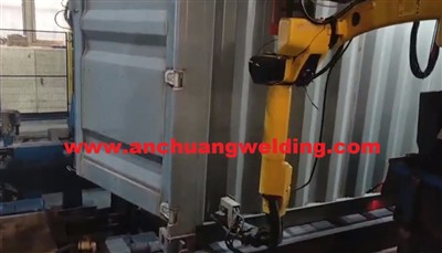 High-Speed ​​Robotic Gas Shielded Welding in Container Corrugated Sheeting Ch...