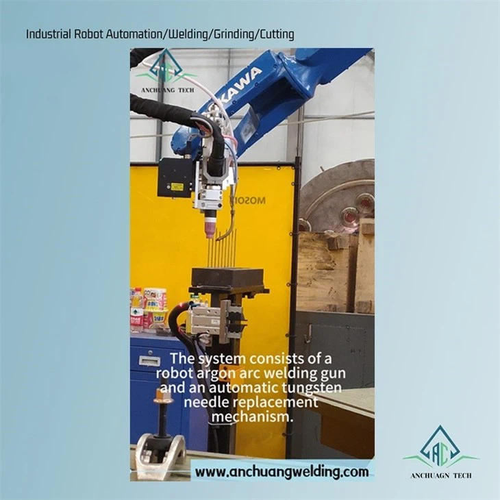 Automatic tungsten needle replacement for TIG welding