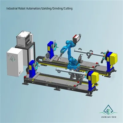 Single-axis Tailstock Mobile Double-positioner Robot Workstation